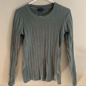 Khaki Green Tommy Hilfiger Knit Sweater